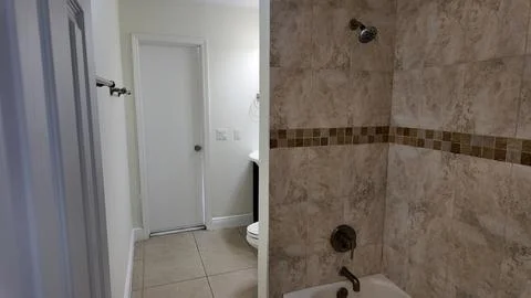 Empty Interior Room with Natural Light in Palmetto Bay, Florida 写真素材