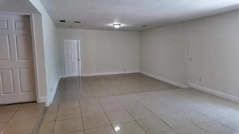 Empty Interior Room with Natural Light in Palmetto Bay, Florida Stock Photos