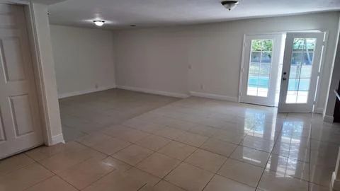 Empty Interior Room with Natural Light in Palmetto Bay, Florida Stock Photos