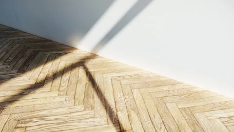 Empty interior room shadow wall space background mock up architecture sunlight. Stock Footage 300041111