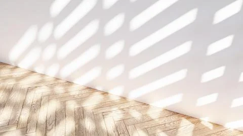 Empty interior room shadow wall space background mock up architecture sunligh イラスト素材