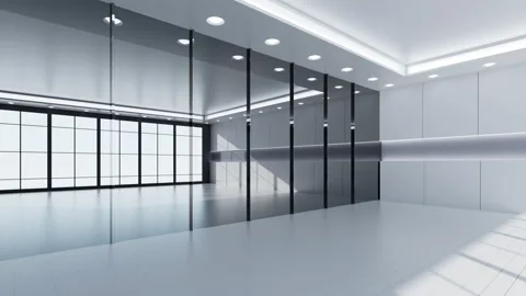 Empty interior room video, 3d rendering. Stock Footage 234723172
