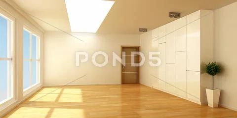 Empty interior scene Stock Illustration