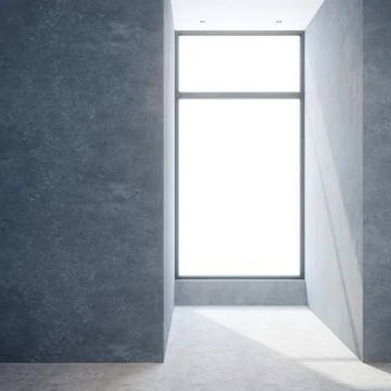 Empty interior space, 3d rendering Stock Illustration