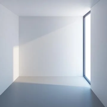 Empty interior space, 3d rendering Stock Illustration