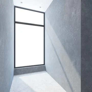 Empty interior space, 3d rendering Stock-Illustration