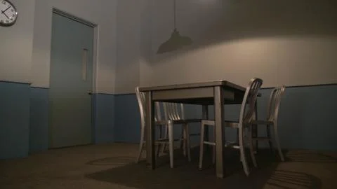 EMPTY INTERROGATION ROOM. Fotos de archivo