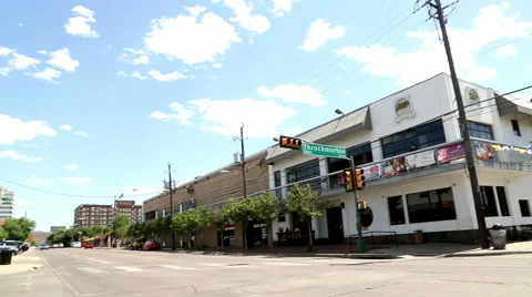 Empty Intersection in Dallas Texas Stock Footage 51553097