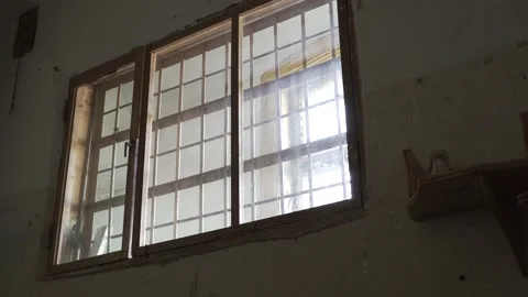 Empty Jail Cells. Prison Interior.  Prison Cells Bars on Window. Jail, Video stock 141077192