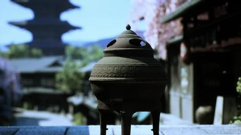 The empty japan tample buildings Ilustración de archivo