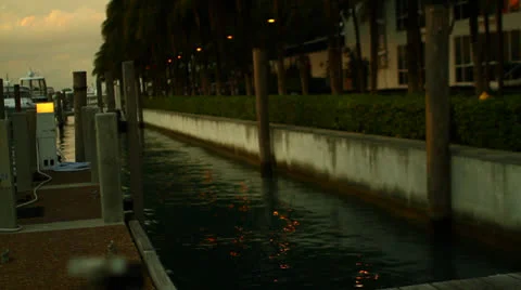 Empty Jetty in Miami HD Video Stock Footage 25060189