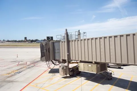Empty jetway Stock Photos