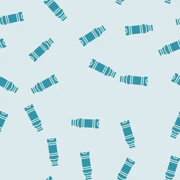 Empty juice plastic bottle glyph seamless pattern Stock Illustration