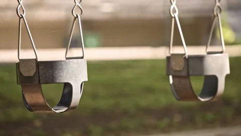 Empty kids playground in the summer Stock Footage 219910517