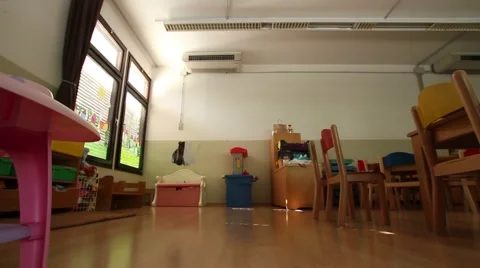 Empty kindergarten classroom Stock Footage 59852658