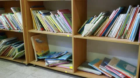 Empty kindergarten library Stock-Footage 21453610