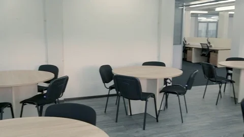 Empty kitchen in the office Stock Footage 80309000
