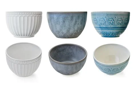 Empty kitchen plates with clipping path Foto stock