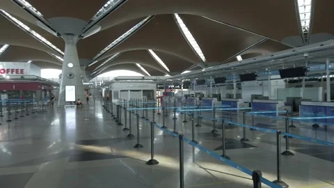 Empty KLIA during Pasca Covid-19 Stock Footage 134219865