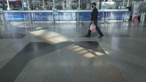 Empty KLIA during Pasca Covid-19 Stock Footage 134219909