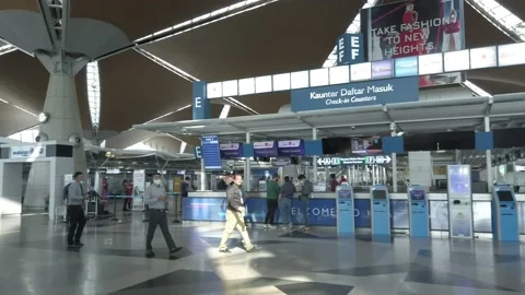 Empty KLIA during Pasca Covid-19 Stock Footage 134220173