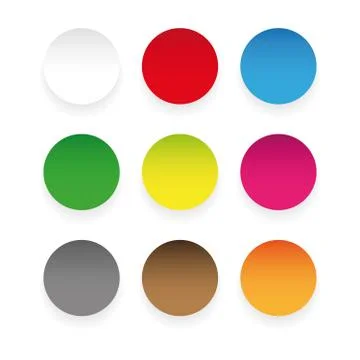 Empty label circle sticker Stock Illustration