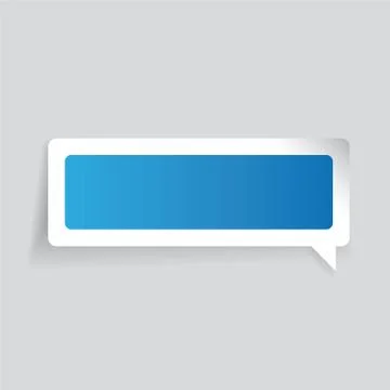 Empty label vector speech bubble Illustrazione stock