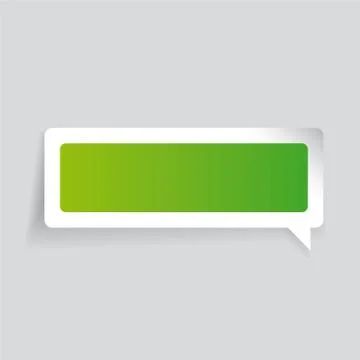 Empty label vector speech bubble Illustrazione stock
