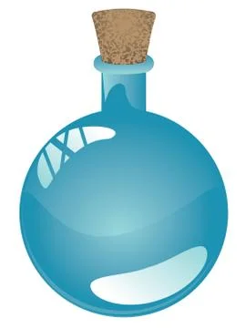 Empty laboratory flask 库存插图
