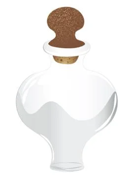 Empty laboratory flask Stock Illustration