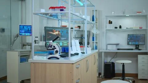 Empty laboratory modernly equipped 写真素材