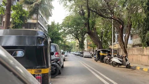 Empty lane in Mumbai Stock-Footage 133640453