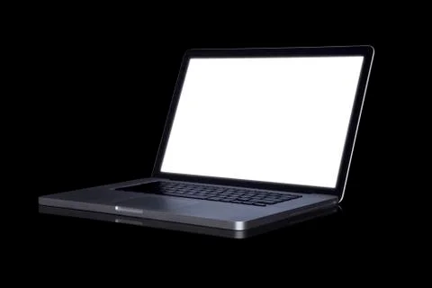 Empty laptop Stock Photos