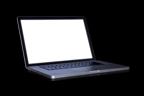 Empty laptop Stock Photos