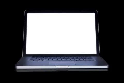 Empty laptop Stock Photos
