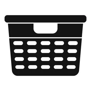 Empty laundry basket waiting for dirty clothes Stock Illustration
