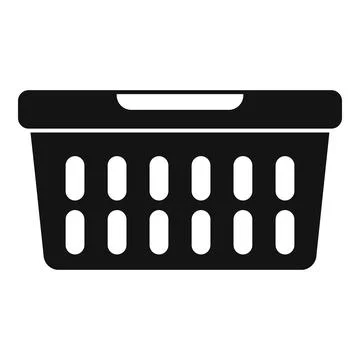 Empty laundry basket waiting for dirty clothes at home Stock Illustration