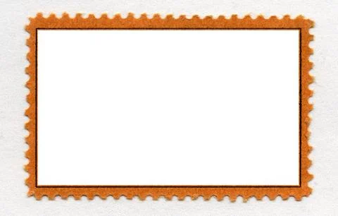 Empty Layered Cut Out Postage Stamp Frame Stock Photos