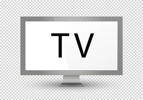 Empty LCD screen, plasma displays or TV for your monitor design.computer or イラスト素材