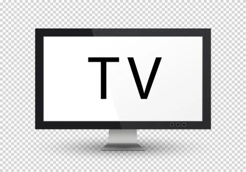 Empty LCD screen, plasma displays or TV for your monitor design.computer or イラスト素材
