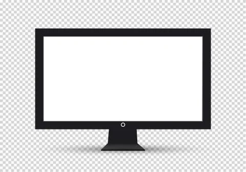 Empty LCD screen, plasma displays or TV for your monitor design.computer or Stockillustratie