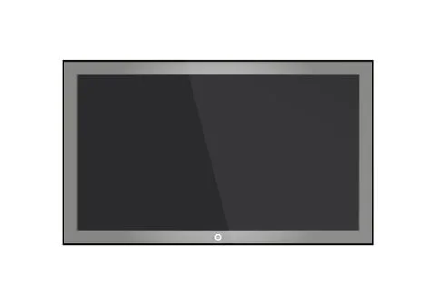 Empty LCD screen, plasma displays or TV for your monitor design.computer or Stock Illustration