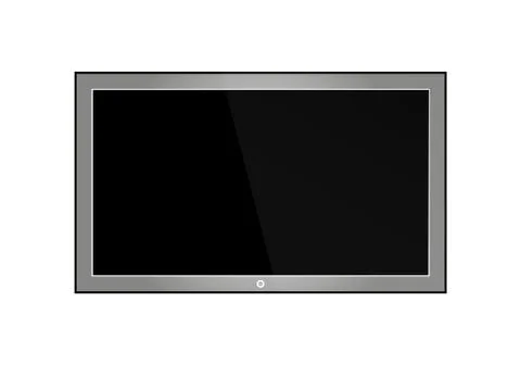 Empty LCD screen, plasma displays or TV for your monitor design.computer or Illustrazione stock