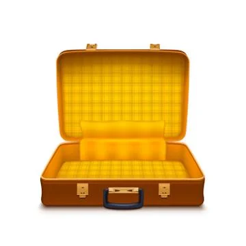 Empty leather case Stock Illustration