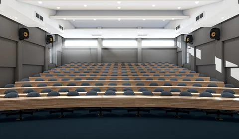 Empty Lecture Hall Auditorium Stock Illustration
