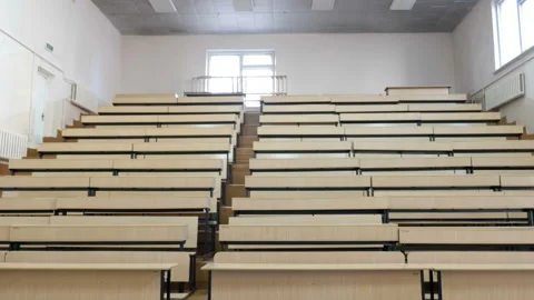 Empty Lecture Hall At A University Stock Footage 98855179