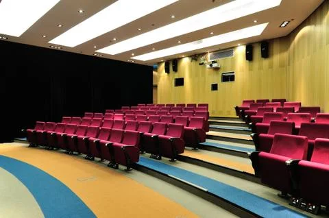 Empty lecture theater Stock Photos