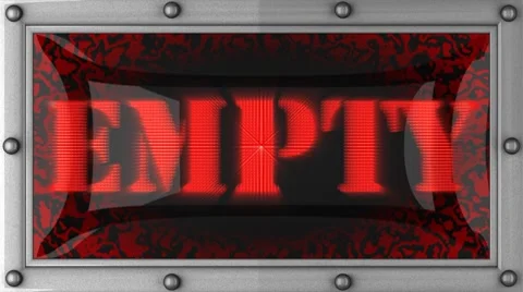 Empty on led Видео 8707005
