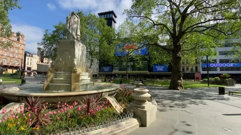 EMPTY LEICESTER SQUARE 库存影片 205200486