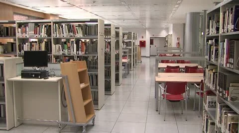 Empty library room Stock Footage 21094877
